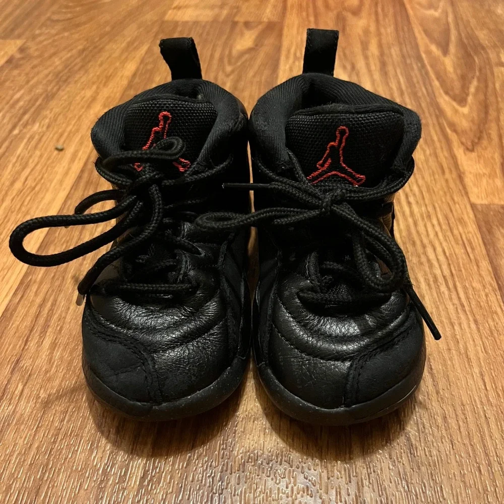 Air Jordan 12 Retro Utility Shoes Toddler‎ Grind Black Sneakers DM5206-006